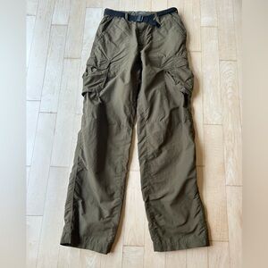 REI Men's Cargo Nylon Hiking Pants Khaki Brown Size Medium Length 34”